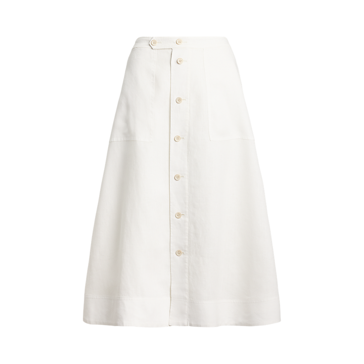 PRL Buttoned Linen A-Line Skirt/Suknja 211965030001