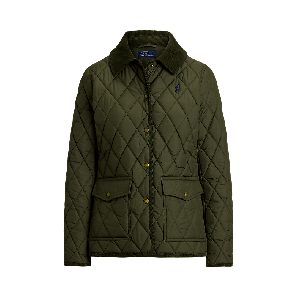 PRL Corduroy-Trim Quilted Barn Jacket/Jakna 211965336001