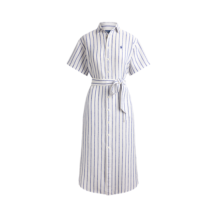 PRL Striped Linen Short-Sleeve Shirtdress/Haljina 211965843501