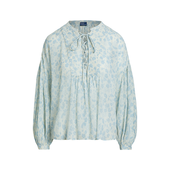 PRL Floral Cotton Lace-Up Shirt/Košulja 211965859001