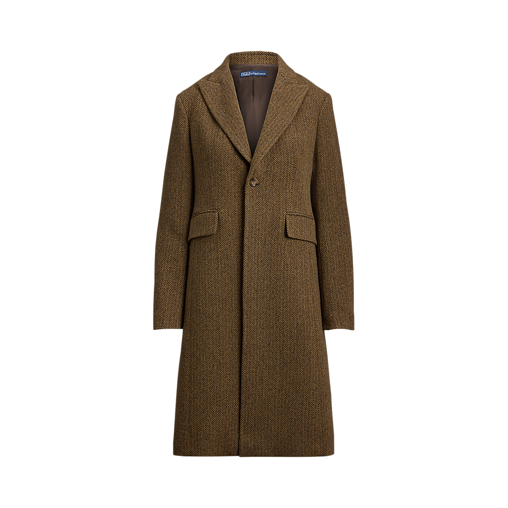 PRL Wool-Blend Herringbone Coat/Kaput 211966522002
