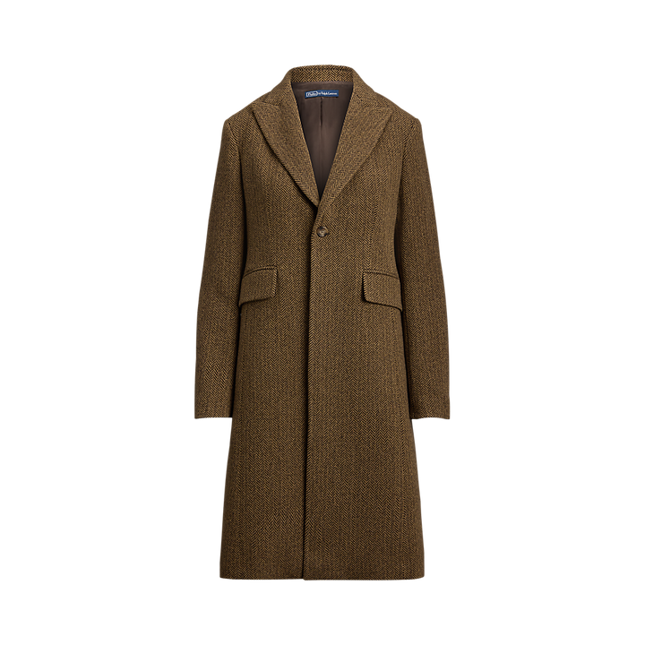 PRL Wool-Blend Herringbone Coat/Kaput 211966522002