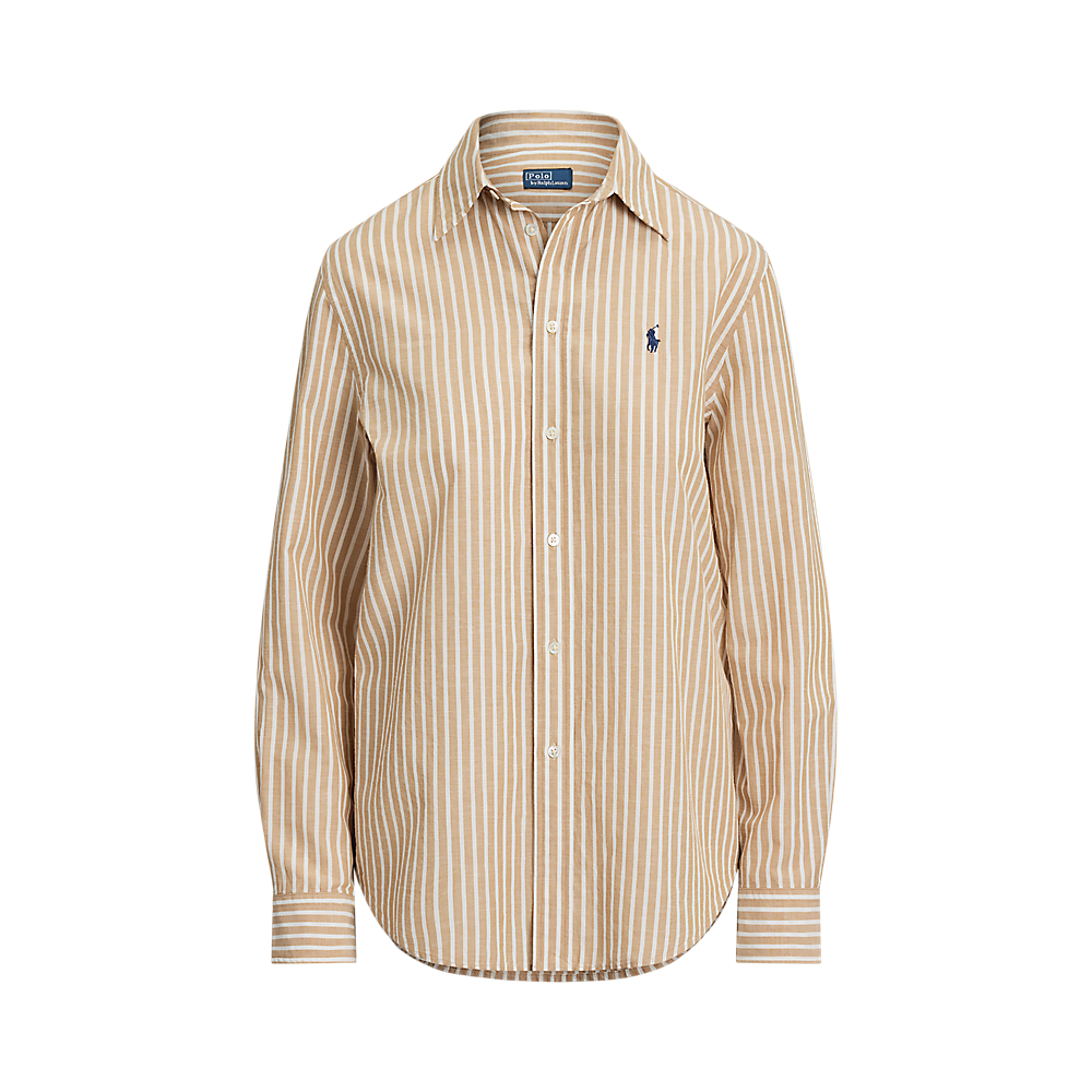 PRL Classic Fit Striped Cotton-Linen Shirt /Košulja 211971514501