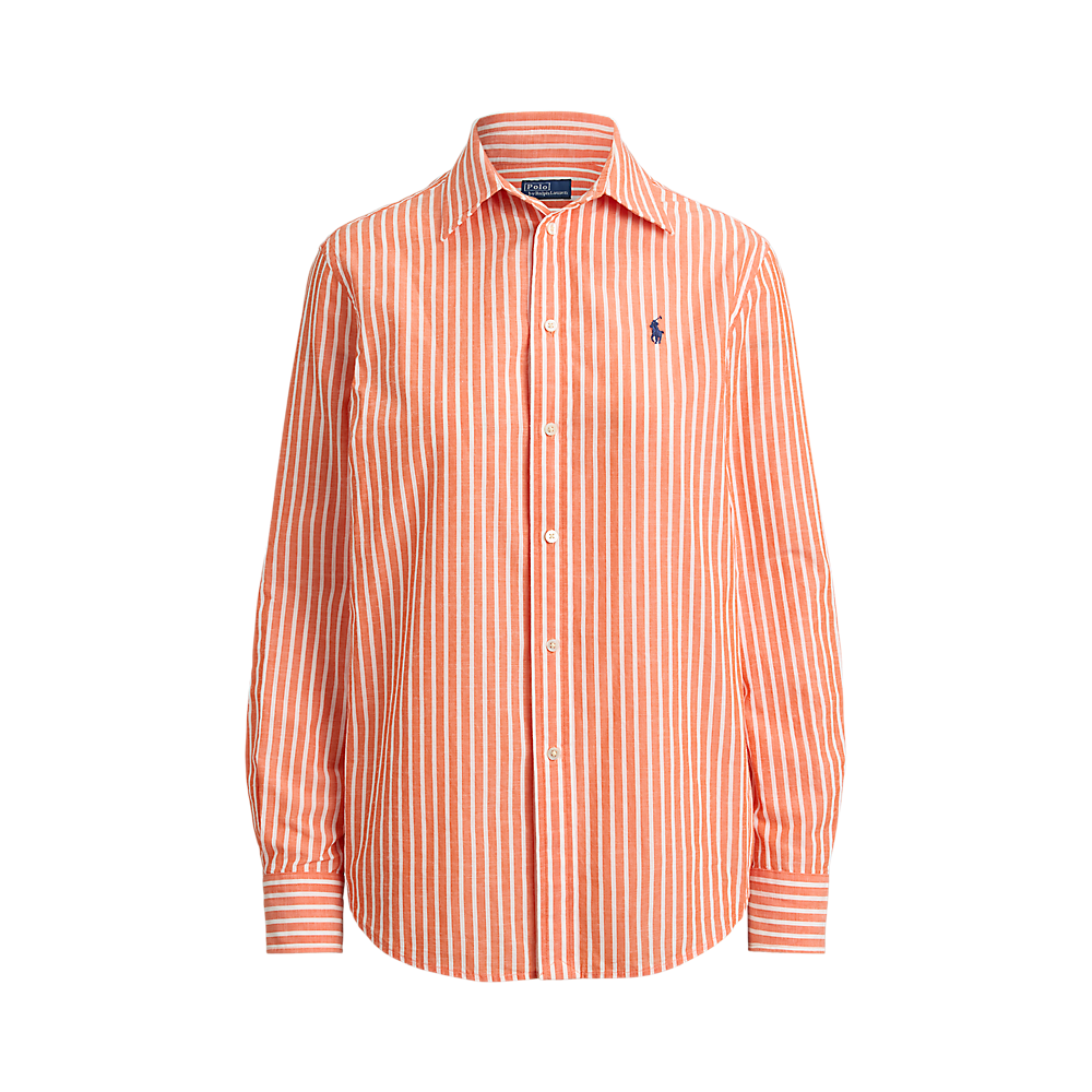 PRL Classic Fit Striped Cotton-Linen Shirt /Košulja 211971514502