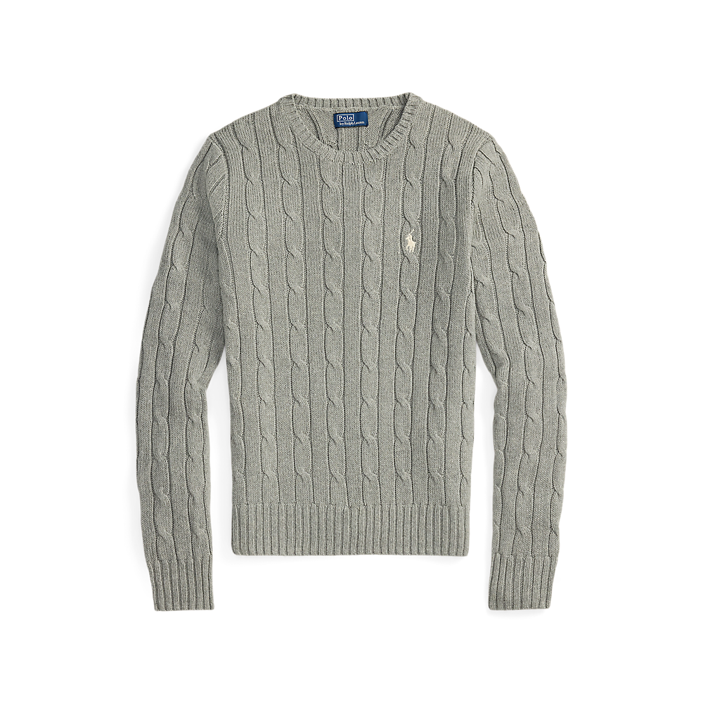 PRL Cable-Knit Cotton Crewneck Sweater/Pulover 211971795001