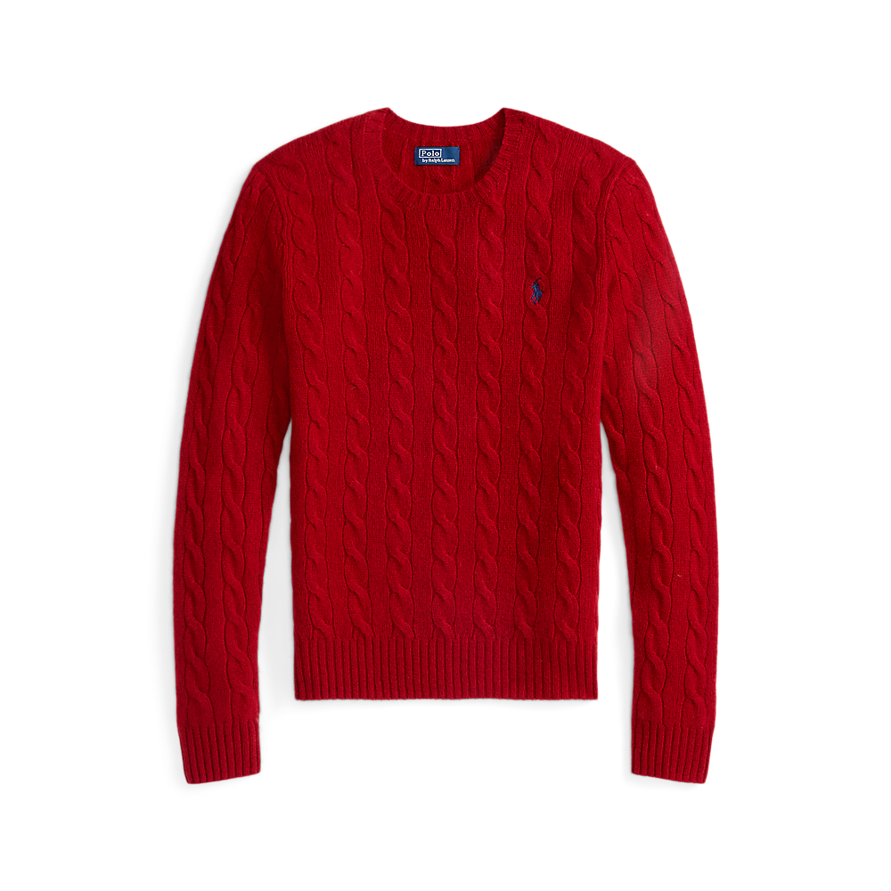 PRL Cable Wool-Cashmere Crewneck Jumper/Pulover 211971865013