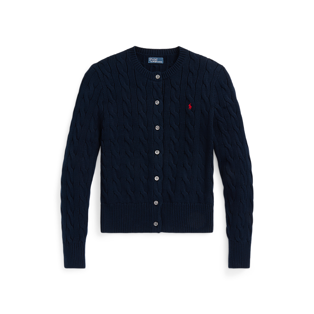 PRL Cable-Knit Cotton Crewneck Cardigan/Pulover 211971868008