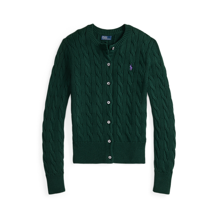 PRL Cable-Knit Cotton Crewneck Cardigan /Pulover211971868017