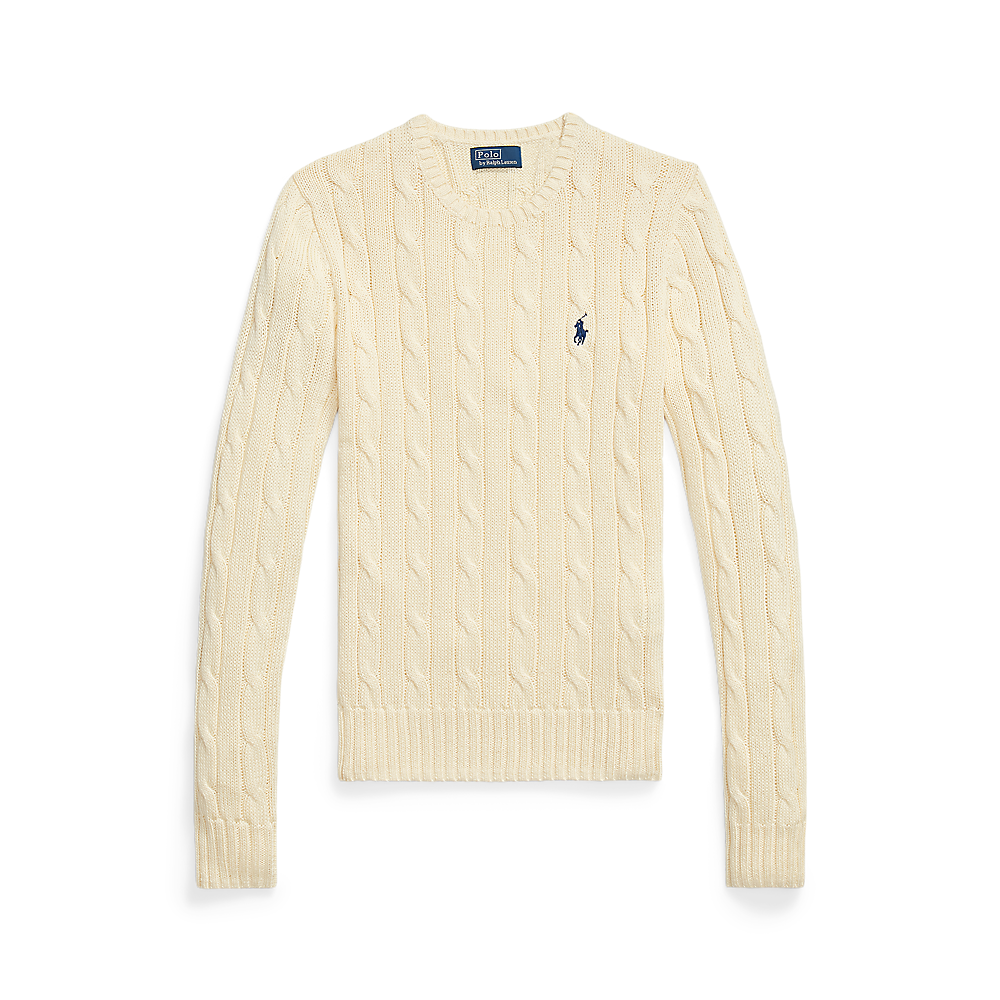 PRL Cable-Knit Cotton Crewneck Sweater/Pulover 211971869015