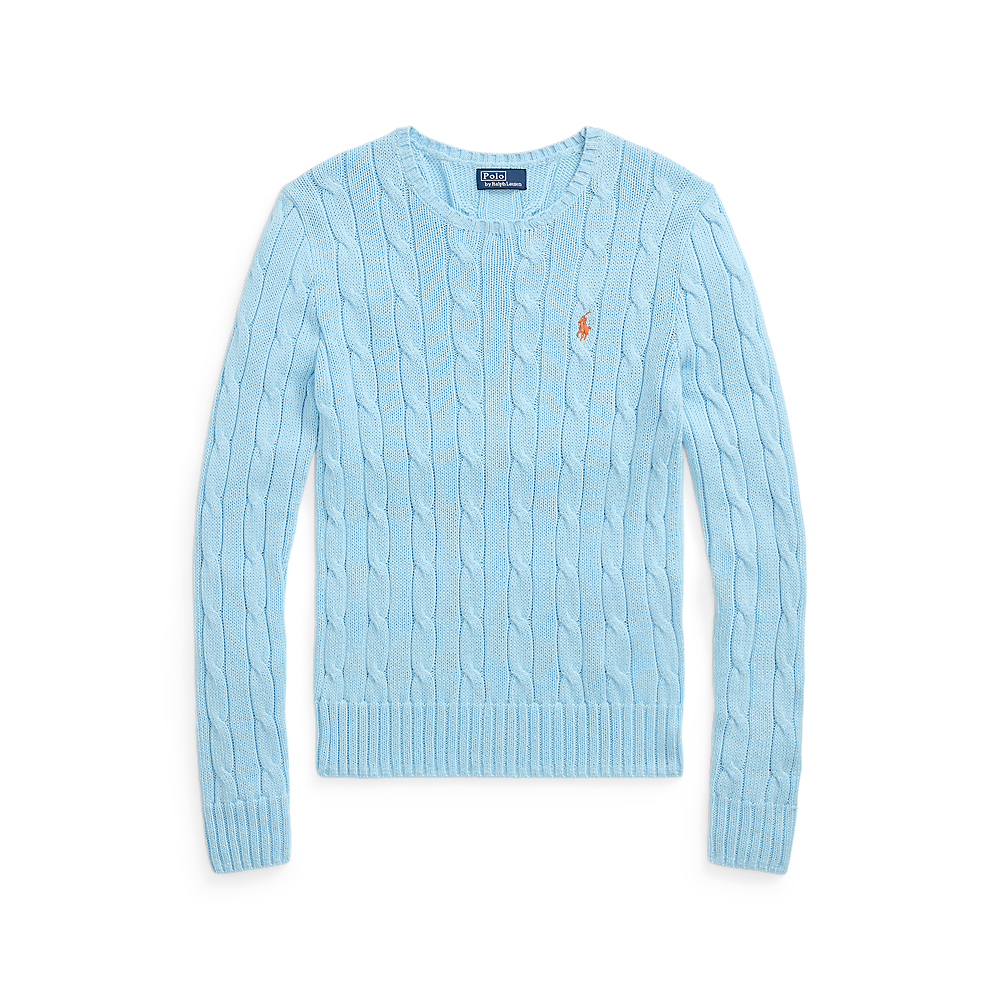 PRL Cable-Knit Cotton Crewneck Jumper/Pulover 211971869018
