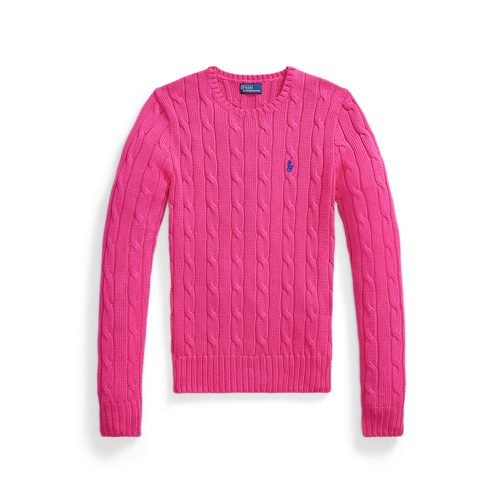 PRL Cable-Knit Cotton Crewneck Jumper/Pulover 211971869508