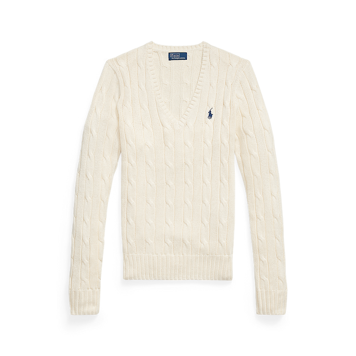 PRL Cable-Knit Cotton V-Neck Sweater/Pulover 211971870011