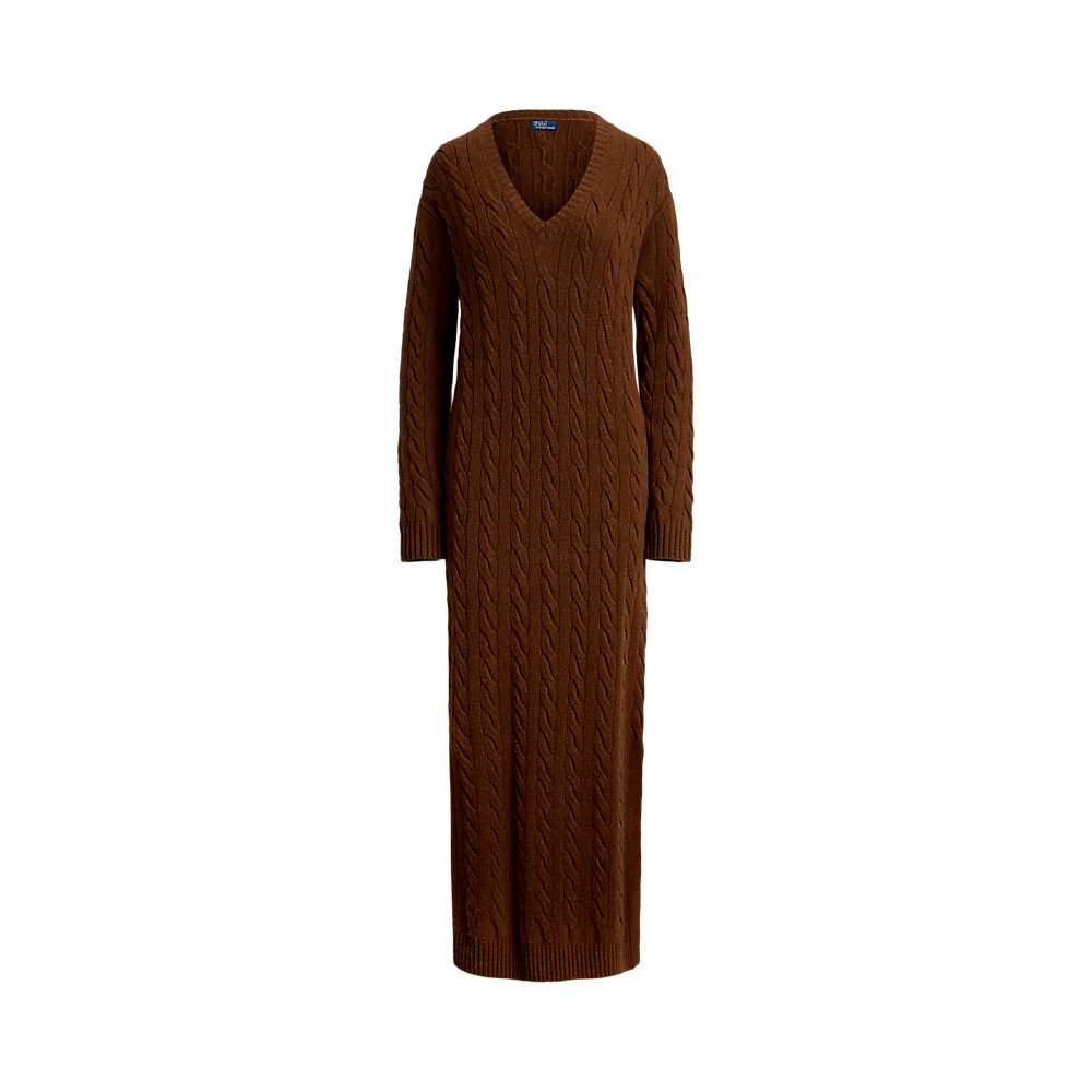 PRL Cable-Knit V-Neck Jumper Dress/Haljina 211972174001