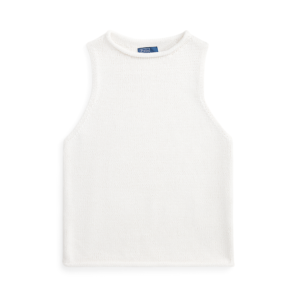 PRL  Linen-Blend Sleeveless Sweater Tank/Pulover 211A12721001