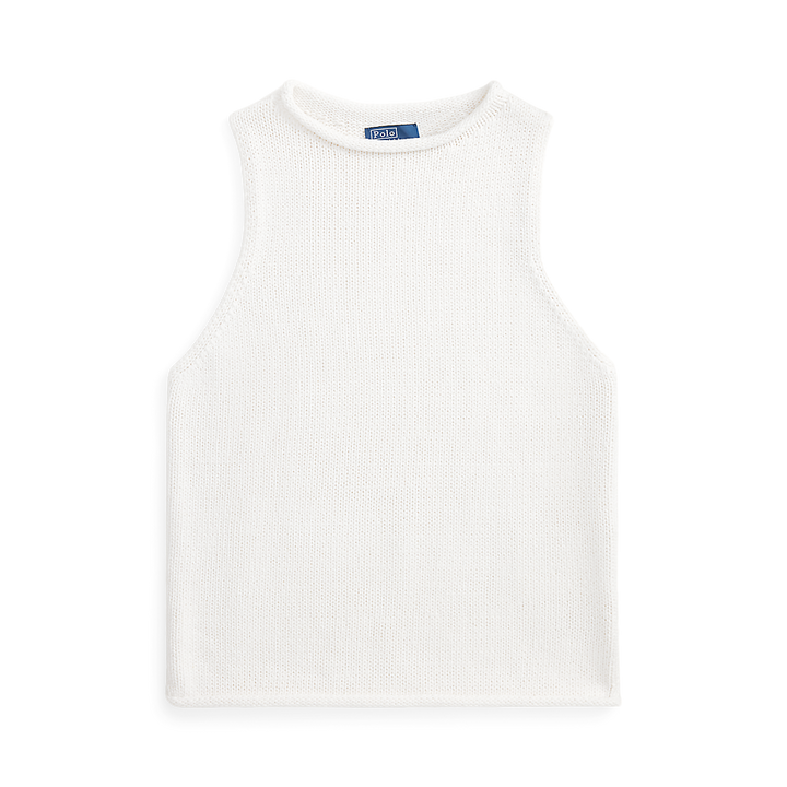PRL  Linen-Blend Sleeveless Sweater Tank/Pulover 211A12721001