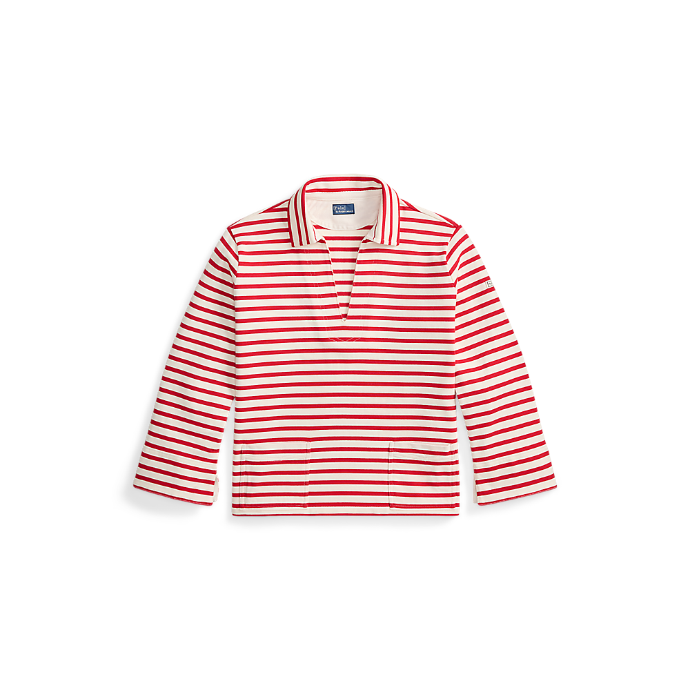 PRL Striped Split-Placket Mariner Tee/Majica 211A12733002