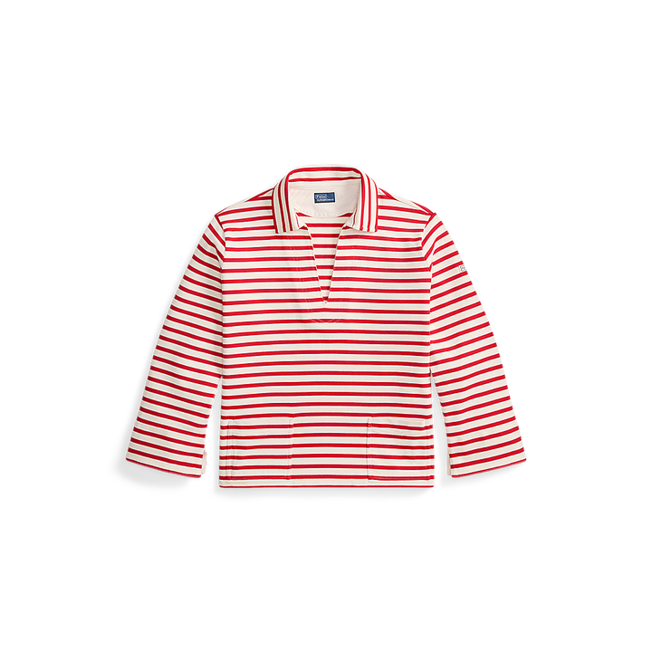 PRL Striped Split-Placket Mariner Tee/Majica 211A12733002