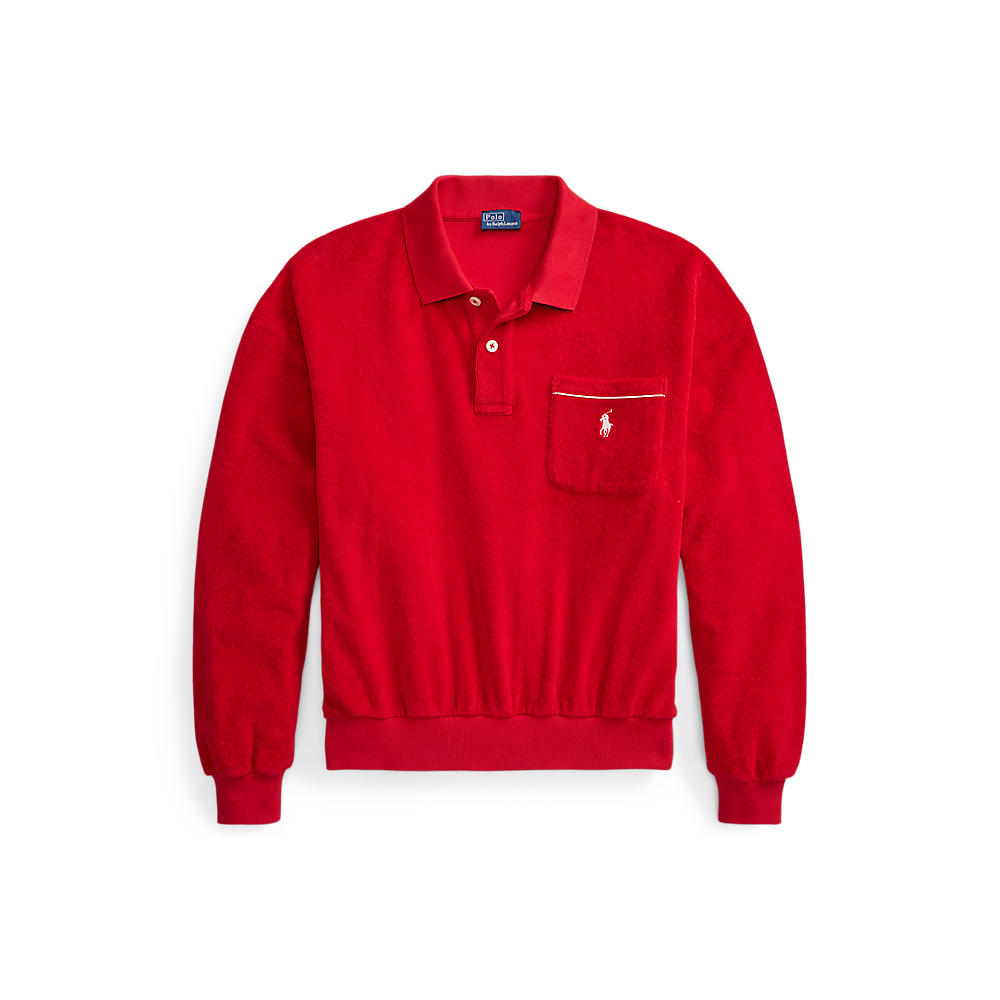 PRL Terry Long-Sleeve Polo Shirt/Polo majica 211A12737003