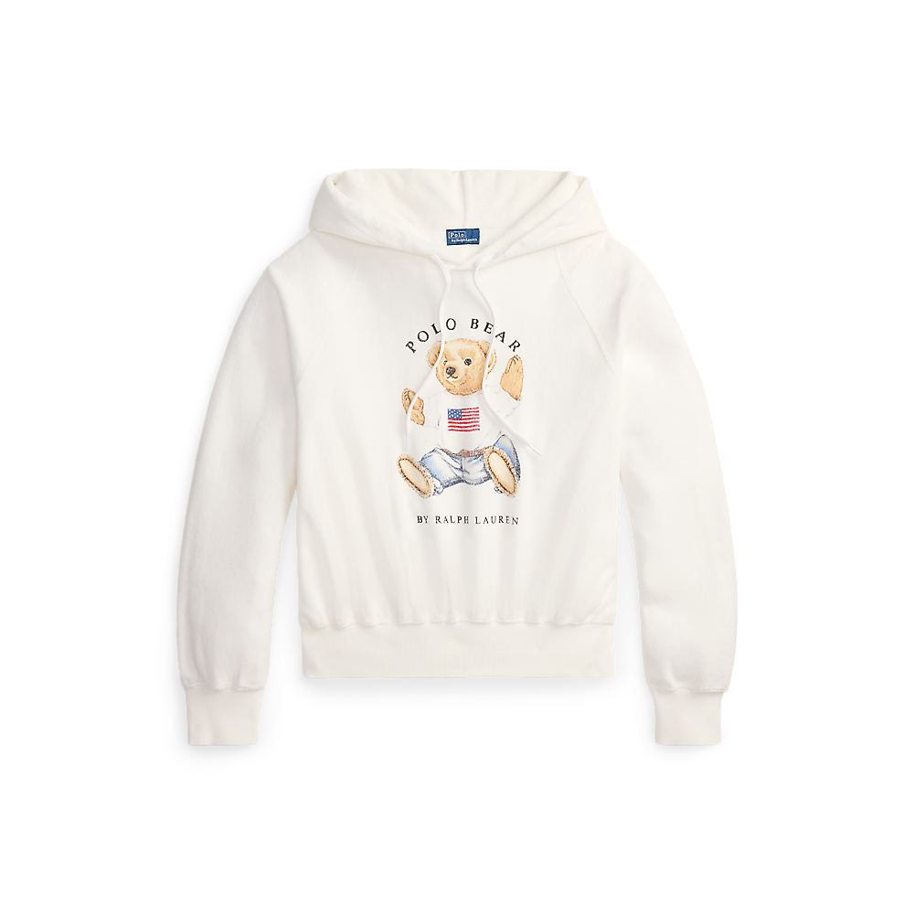 PRL Shrunken Fit Polo Bear Terry Hoodie/Duks 211A12745001