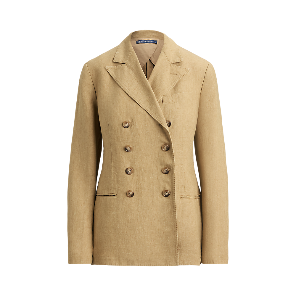 PRL Double Breasted Linen Blazer/Sako 211A12778001
