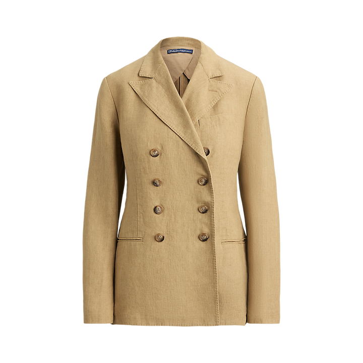 PRL Double Breasted Linen Blazer/Sako 211A12778001