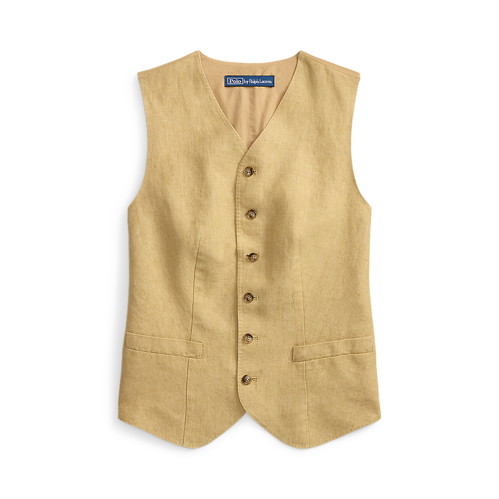 PRL Buttoned Linen Vest/Prsluk 211A12779001