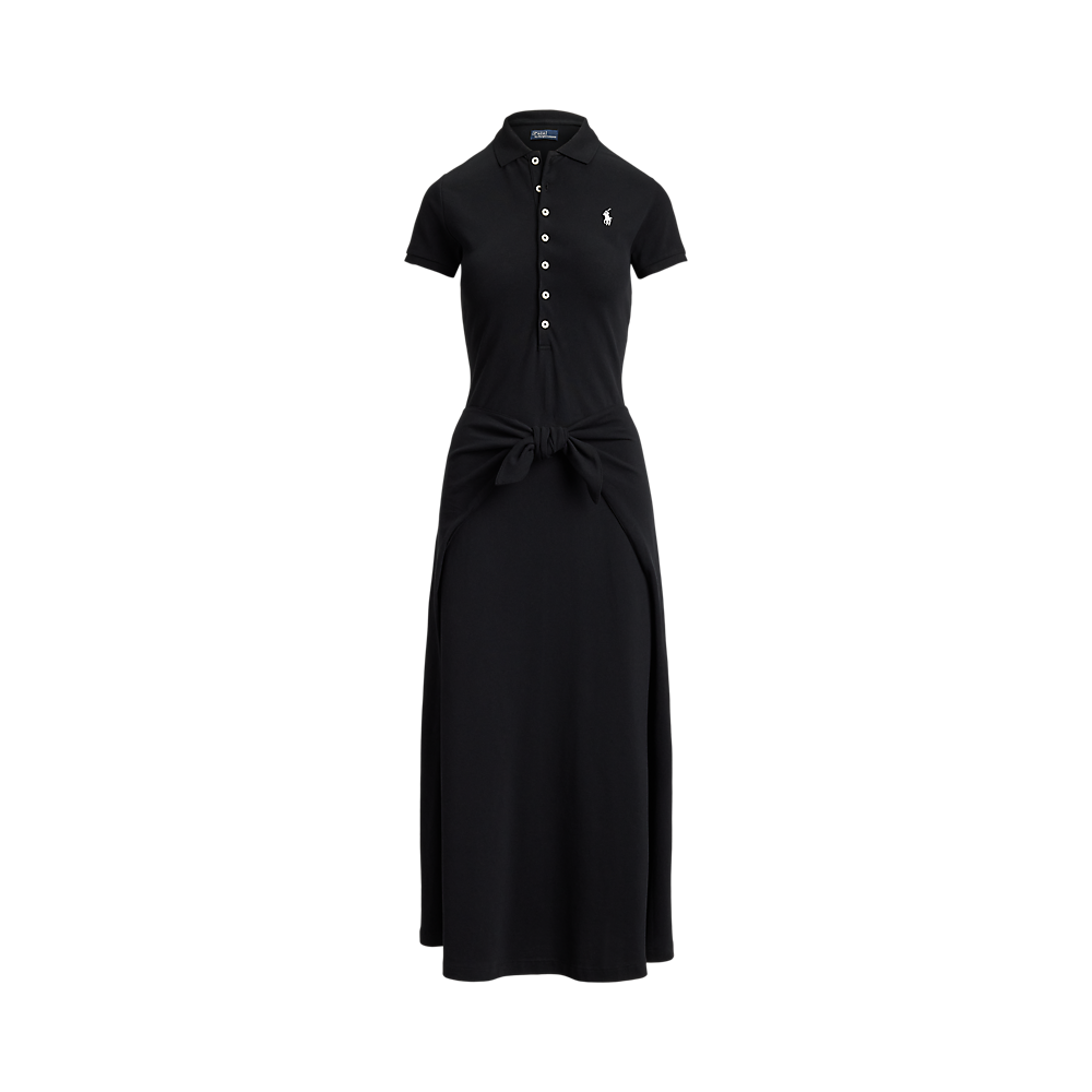 PRL Tie-Front Mesh Polo Dress/Haljina 211A12906002