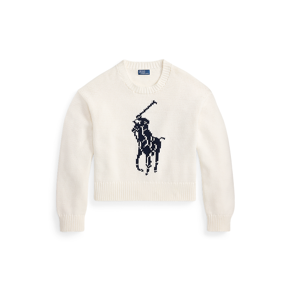 PRL Big Pony Cotton Crewneck Jumper/Pulover 211A96234002