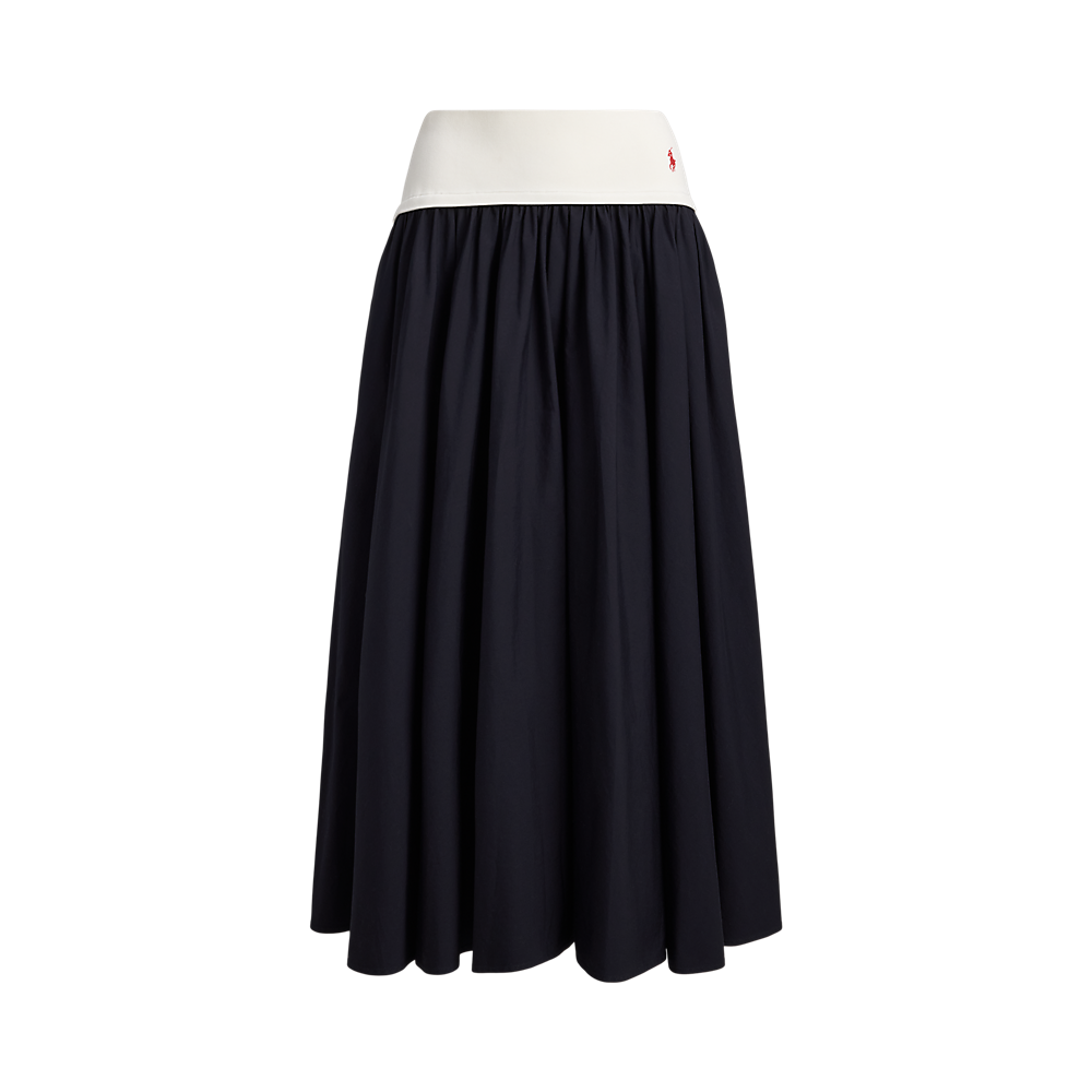 PRL A-Line Skirt with Contrasting Waistband/Suknja 211A96329001