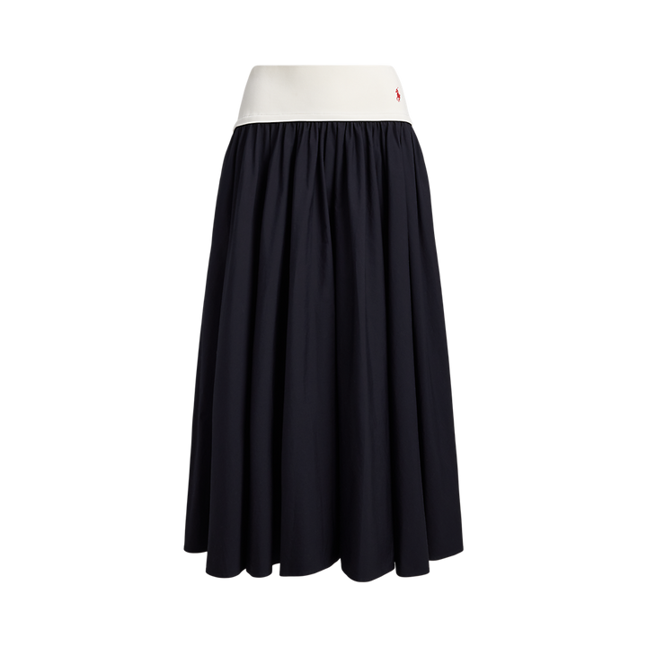 PRL A-Line Skirt with Contrasting Waistband/Suknja 211A96329001