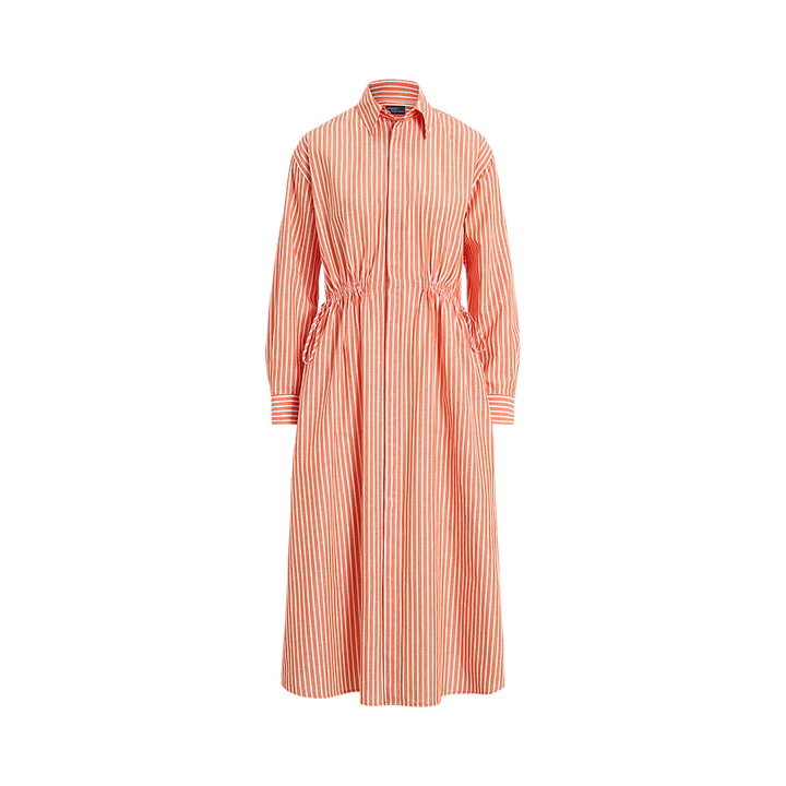 PRL Striped Cotton-Linen Drawcord Shirtdress/Haljina 211A96364001