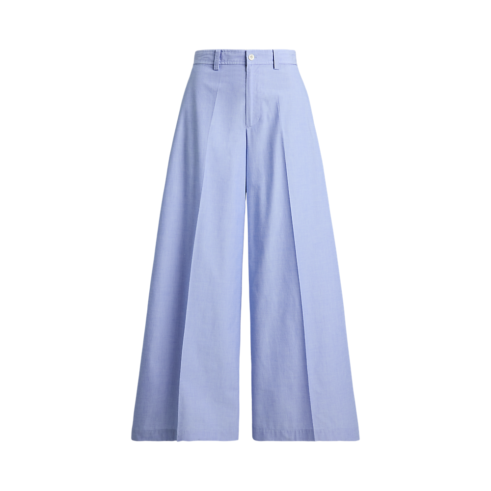 PRL Cotton Relaxed Wide-Leg Pant/Hlače 211B19879001
