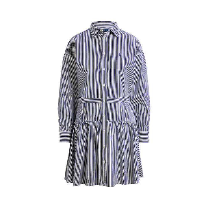PRL Striped Cotton Poplin Paneled Shirtdress/Haljina 211B22754001