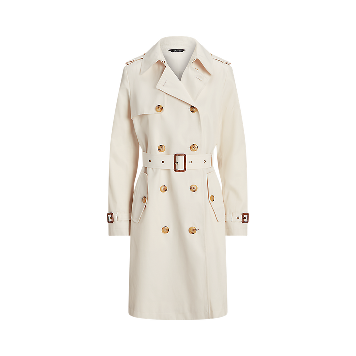 LRL Double-Breasted Cotton-Blend Trench Coat/Baloner 297967122004