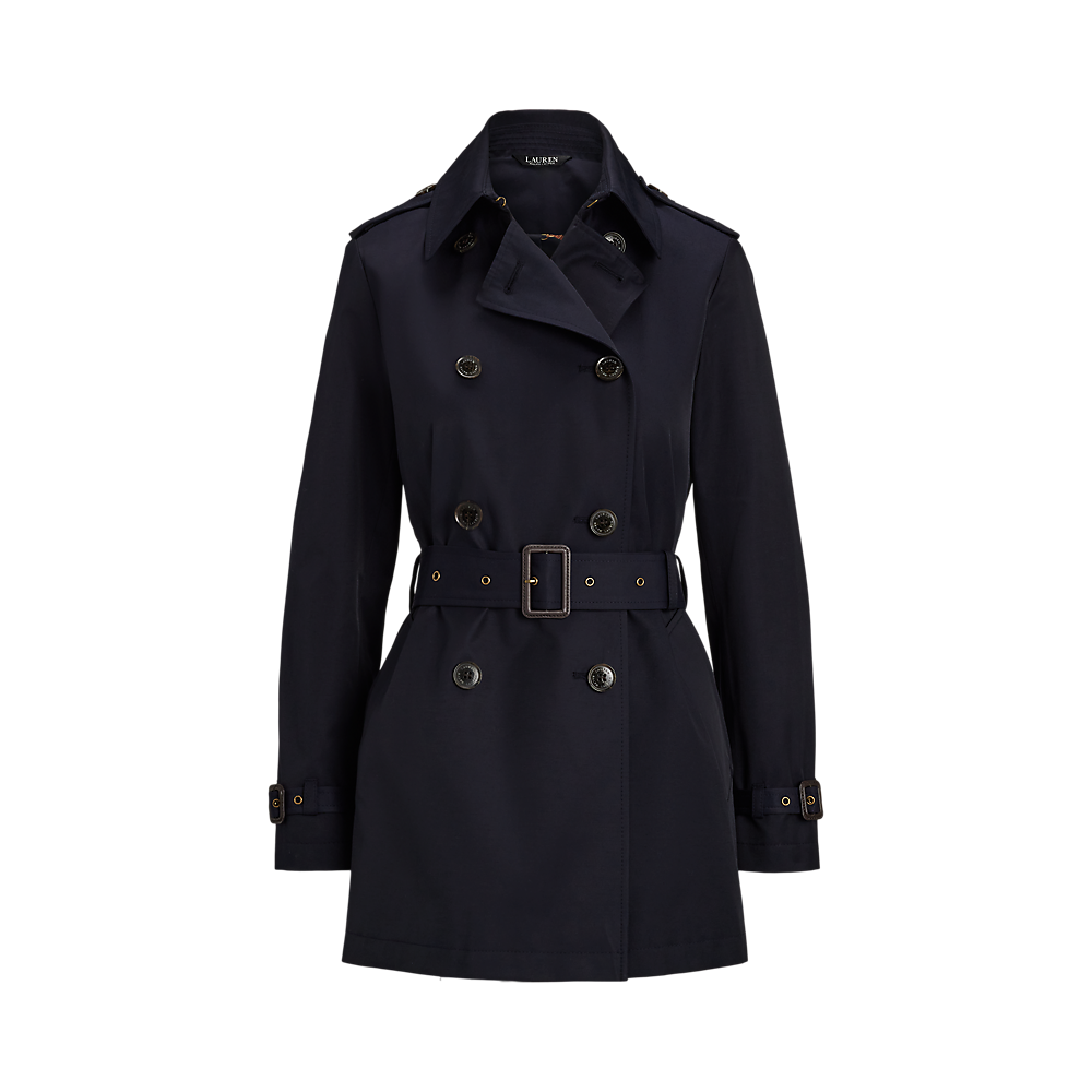 LRL Double-Breasted Cotton-Blend Trench Coat/Baloner 297967126004