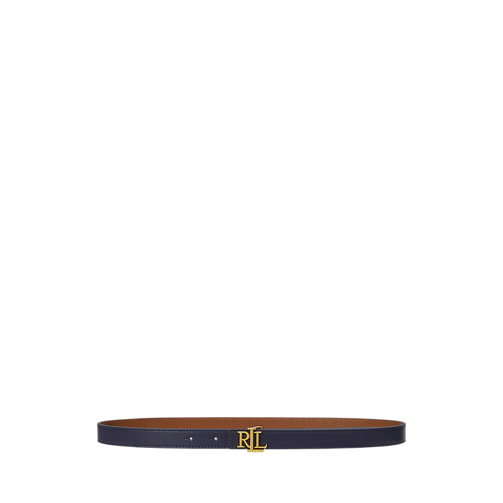 LRL Logo Reversible Embossed Skinny Belt/Remen 412959135002