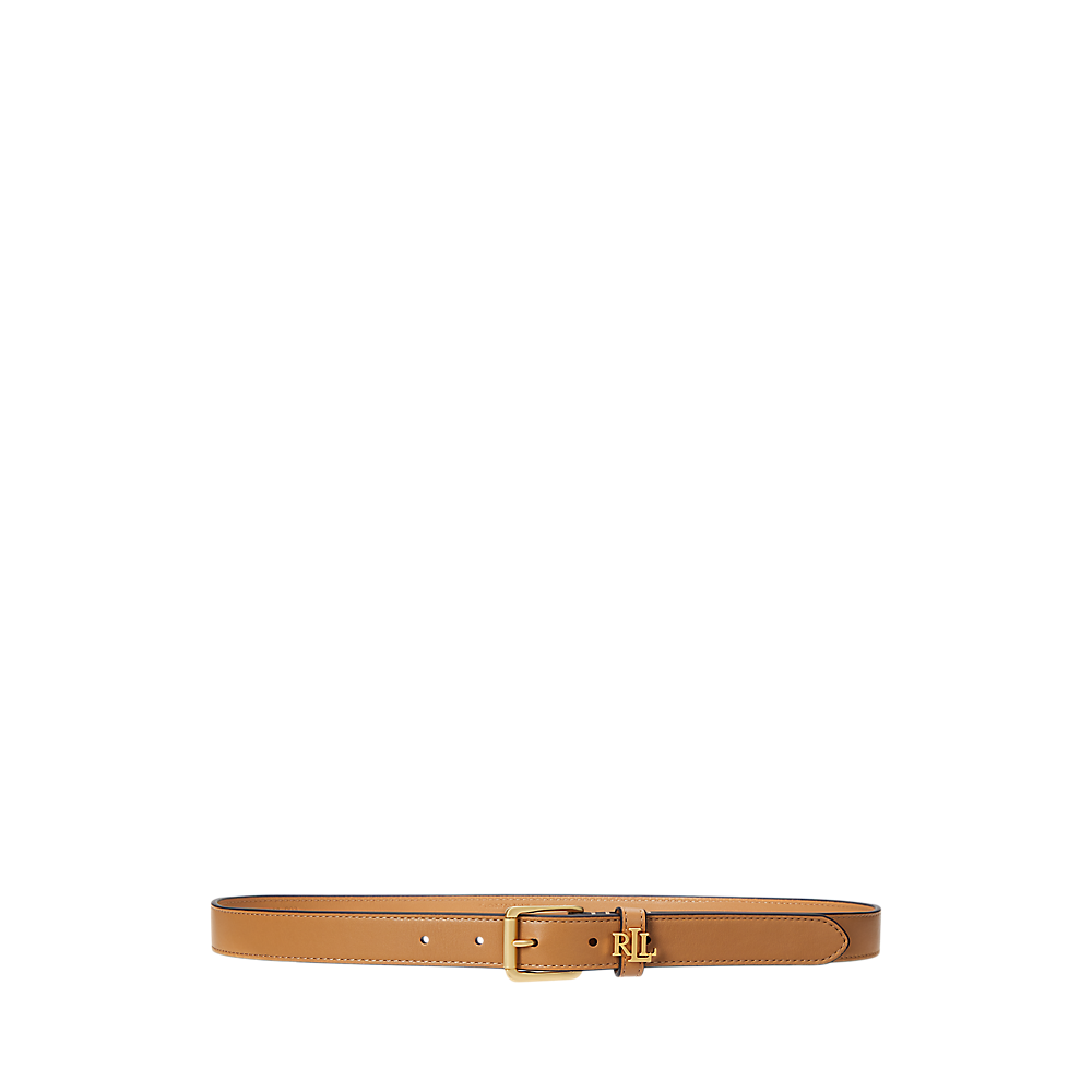 LRL Logo-Keeper Leather Skinny Belt/Remen 412968763003