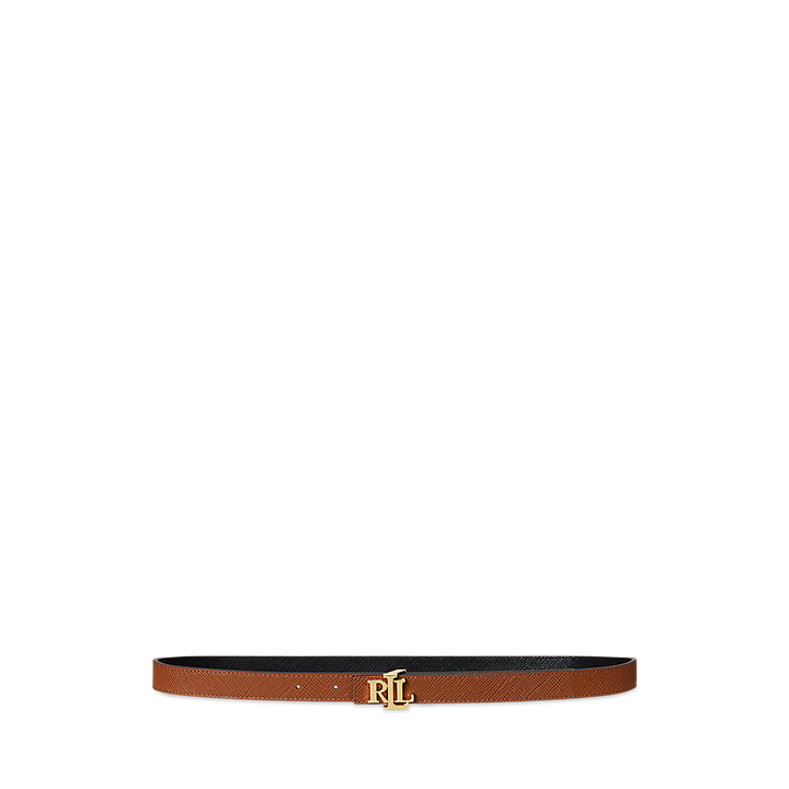 LRL Logo Reversible Crosshatch Skinny Belt/Remen  412974560003
