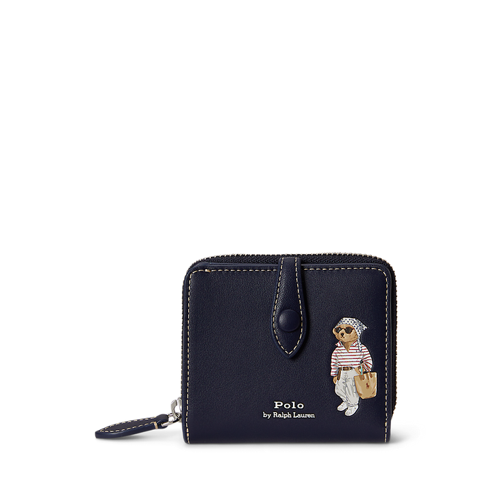 PRL Polo Bear Leather Compact Wallet /Novčanik 427P10990001