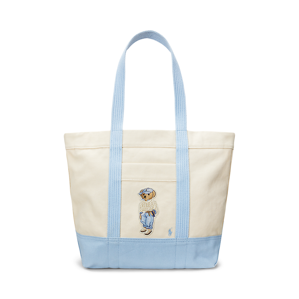 PRL Polo Bear Canvas Medium Tote/Torba 428967715001
