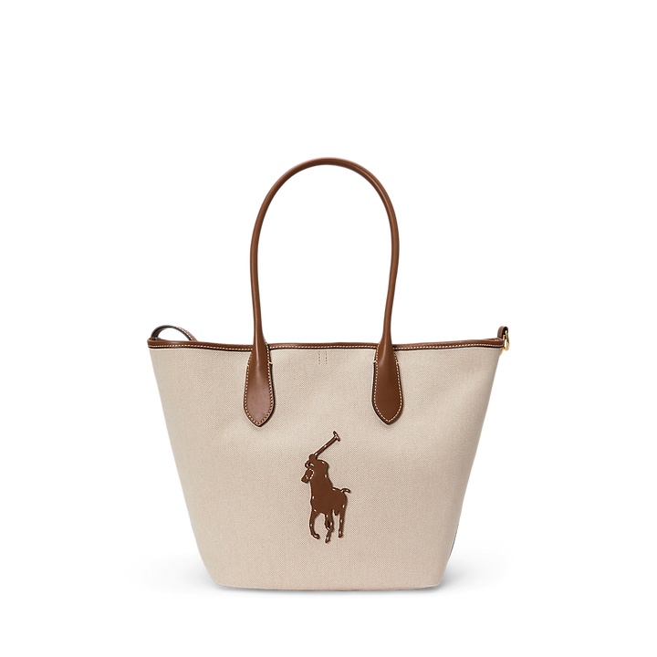 PRL Bellport Canvas-Leather Medium Tote/Torba 428P05483001