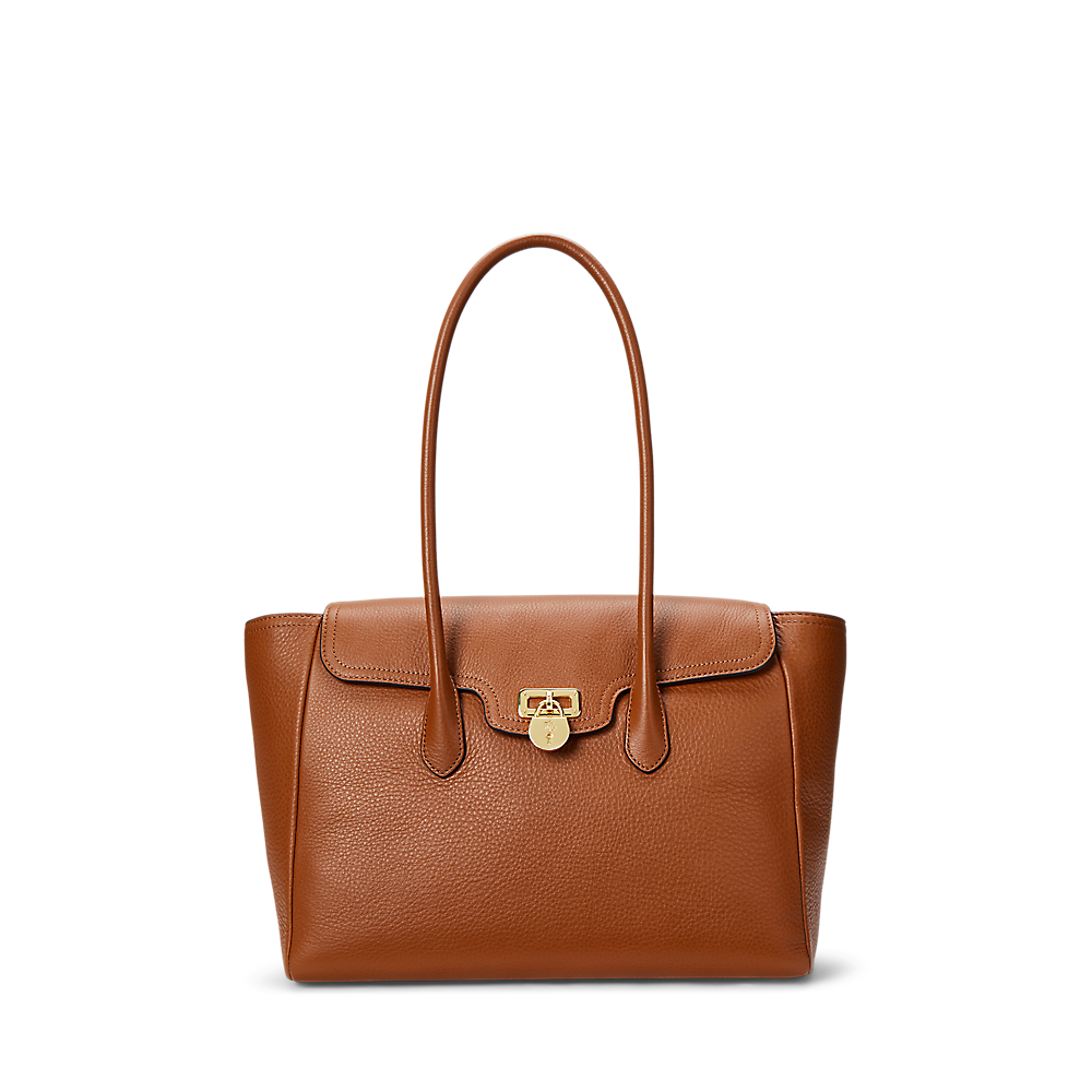LRL Pebbled Leather Large Tanner Satchel/Torba 431966862002