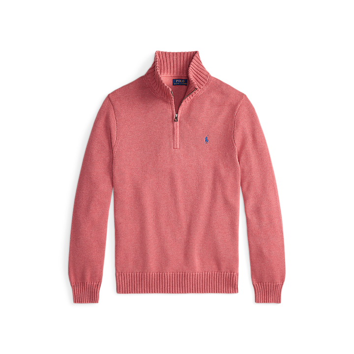 PRL Cotton Quarter-Zip Mockneck Jumper/Pulover 710859939512