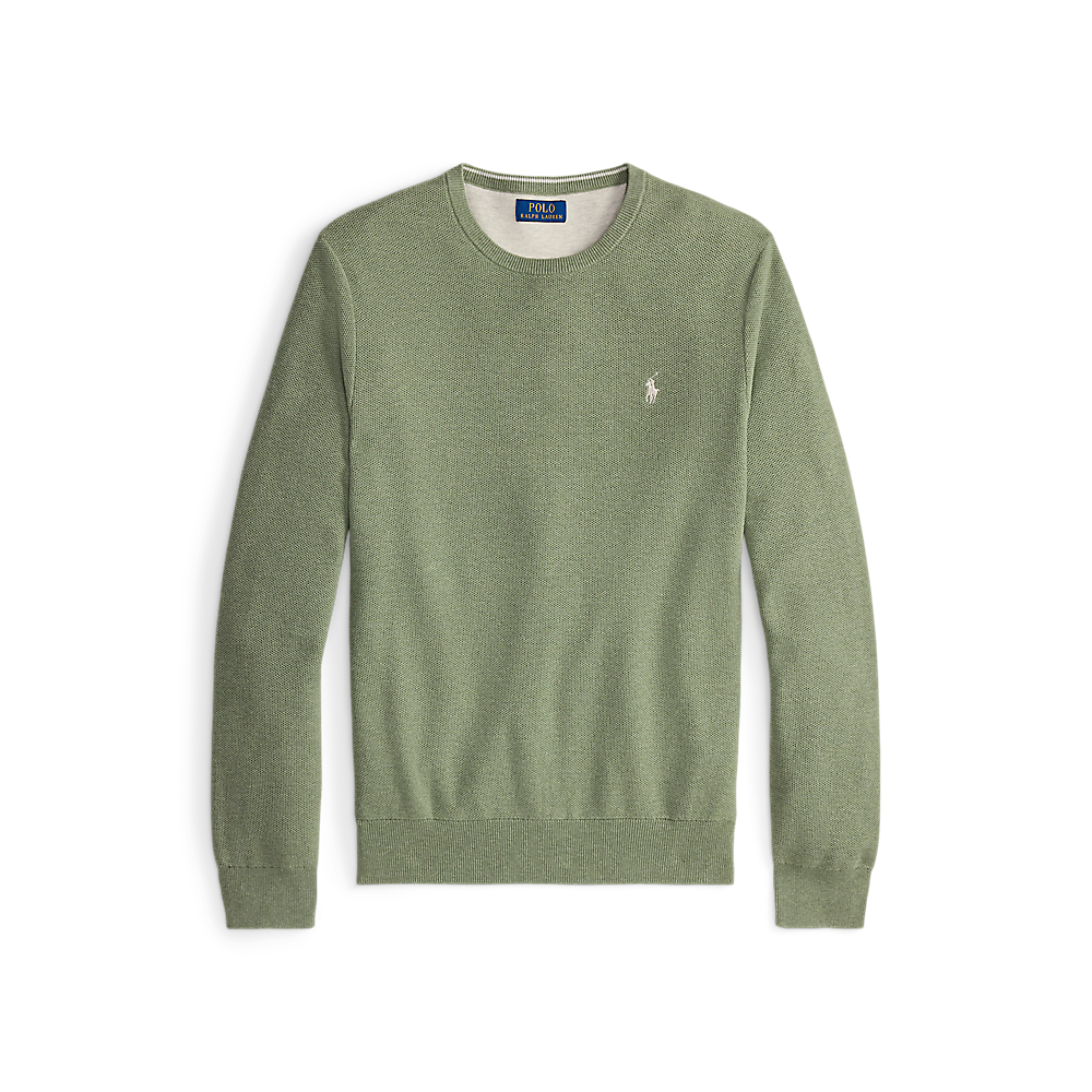 PRL Mesh-Knit Cotton Crewneck Jumper/Pulover 710918163522