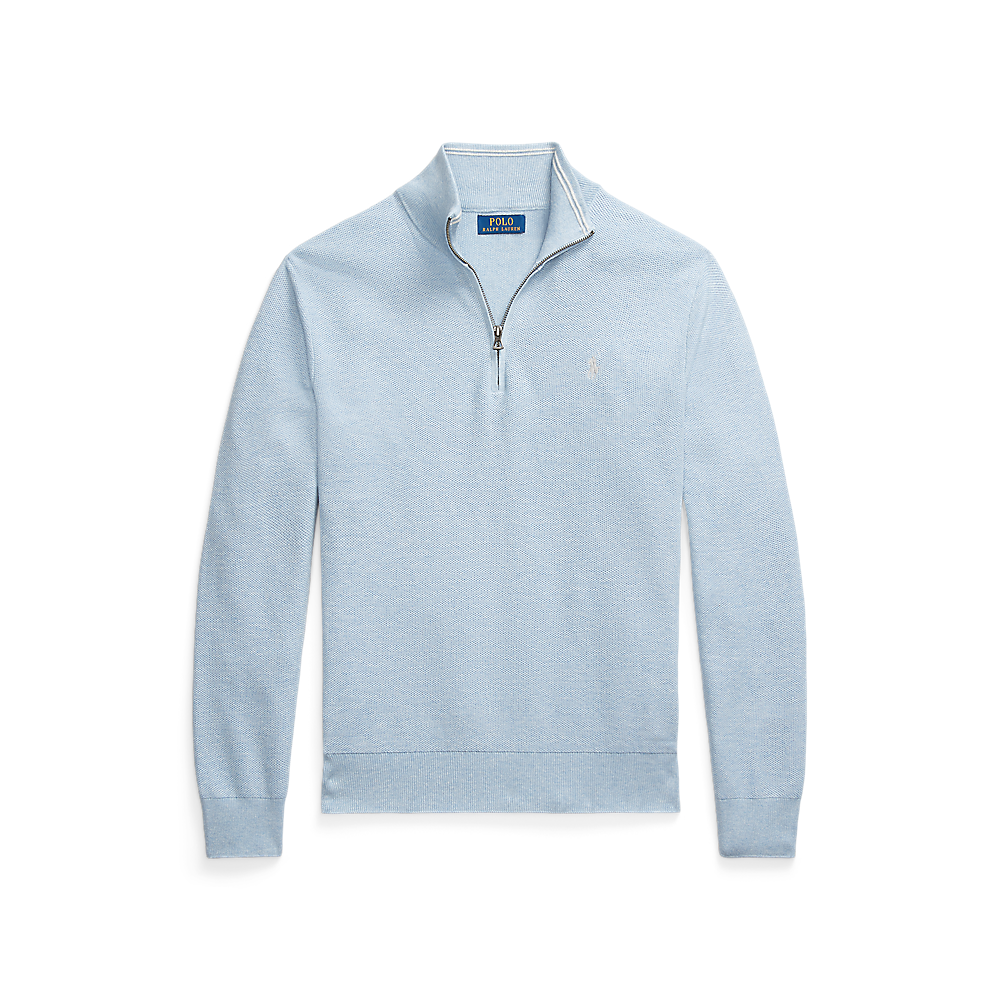 PRL Mesh-Knit Cotton Quarter-Zip Jumper/Pulover 710932304519