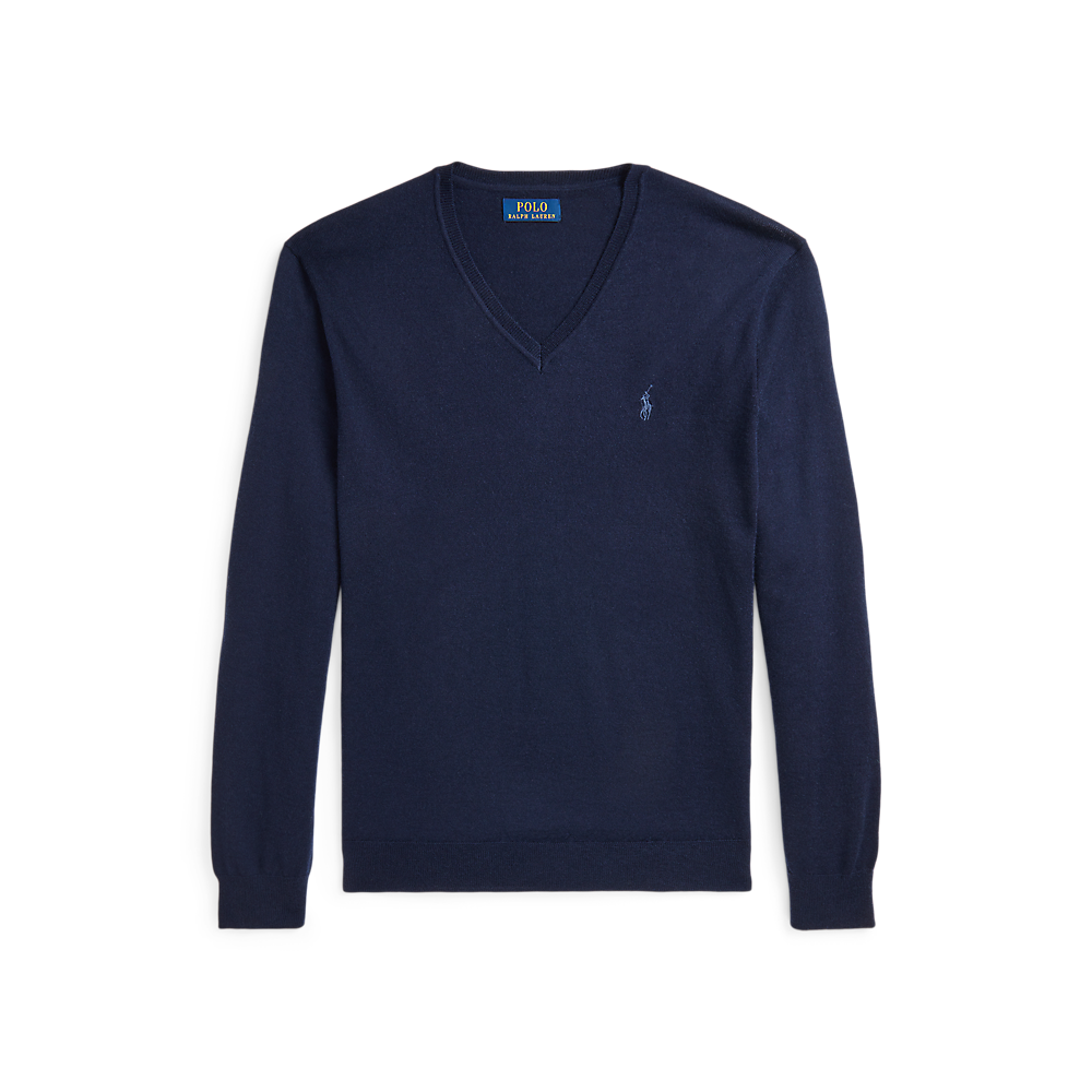 PRL Slim Fit Washable Wool V-Neck Jumper/Pulover 710946142001