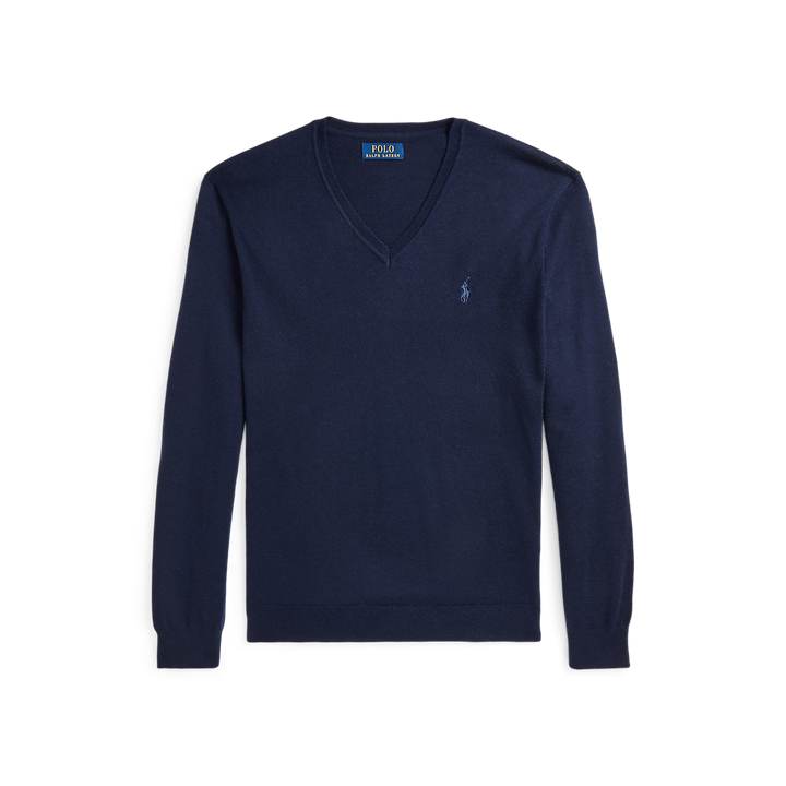 PRL Slim Fit Washable Wool V-Neck Jumper/Pulover 710946142001