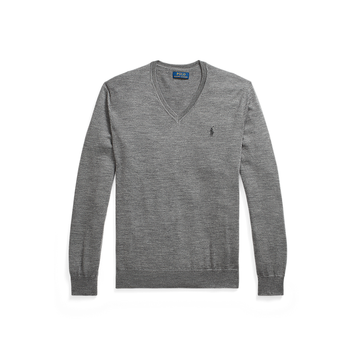 PRL Slim Fit Washable Wool V-Neck Jumper/Pulover 710946142002