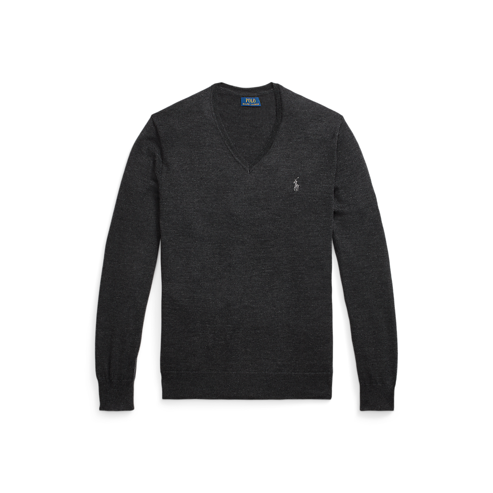 PRL Slim Fit Washable Wool V-Neck Jumper/Pulover 710946142003