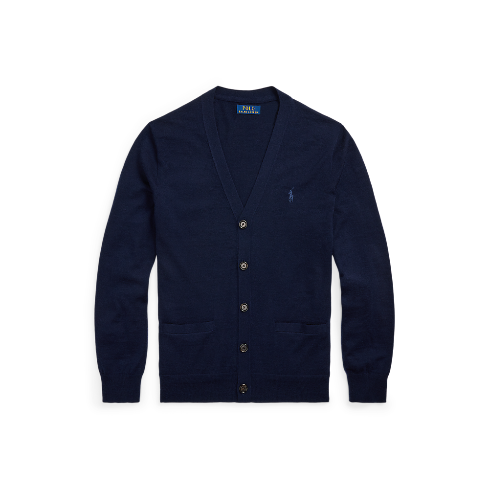 PRL Slim Fit Washable Wool V-Neck Cardigan /Pulover 710946144001